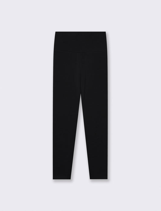 Leggings basico a vita alta skinny - Nero