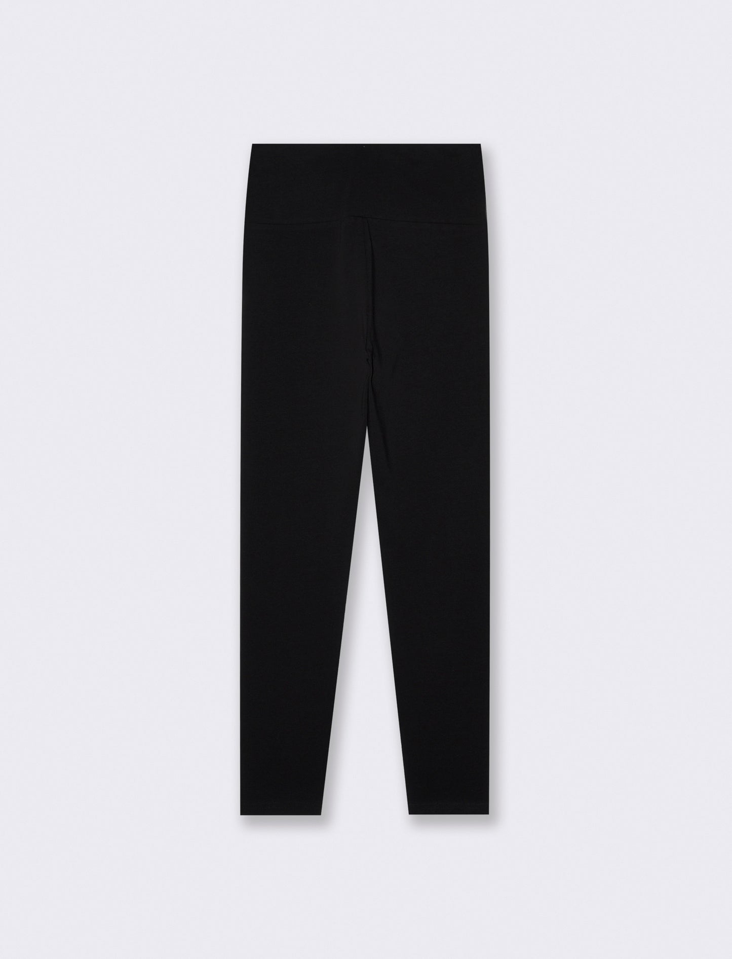 Basic high-waisted skinny leggings - Black