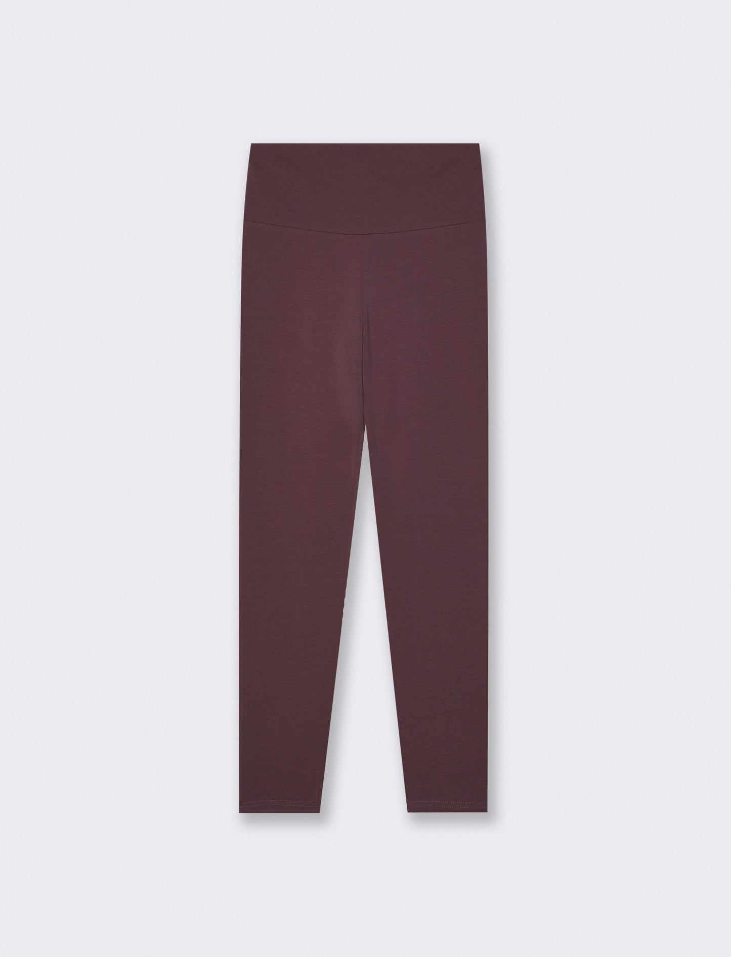 Basic high-waisted skinny leggings - Red