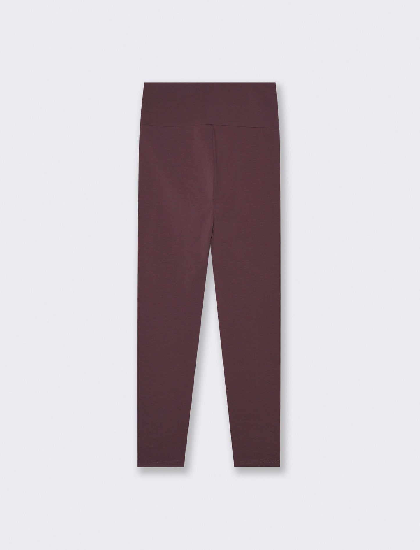 Basic high-waisted skinny leggings - Red