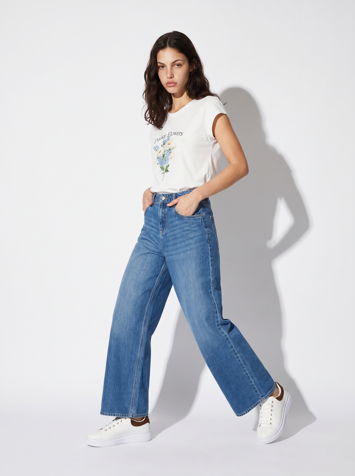 T-shirt cotone manica corta con stampa - var 1