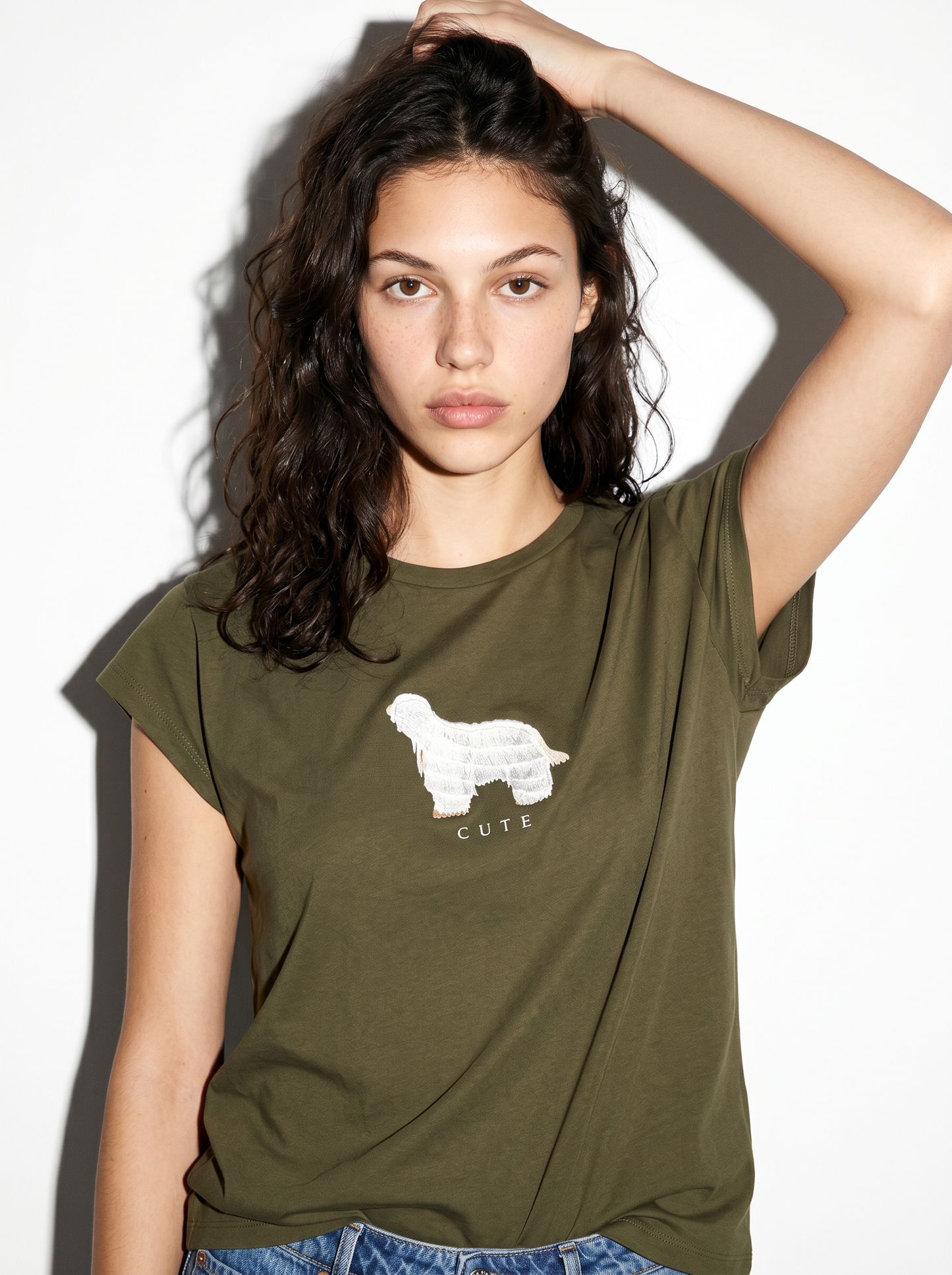 Cotton short sleeve T-shirt with print - 
