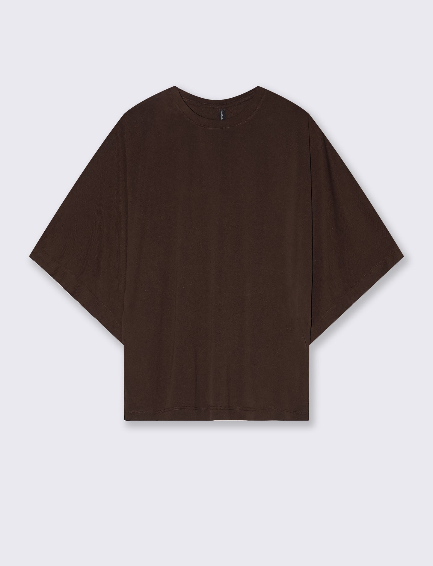 T-SHIRT GIROCOLLO - Moro