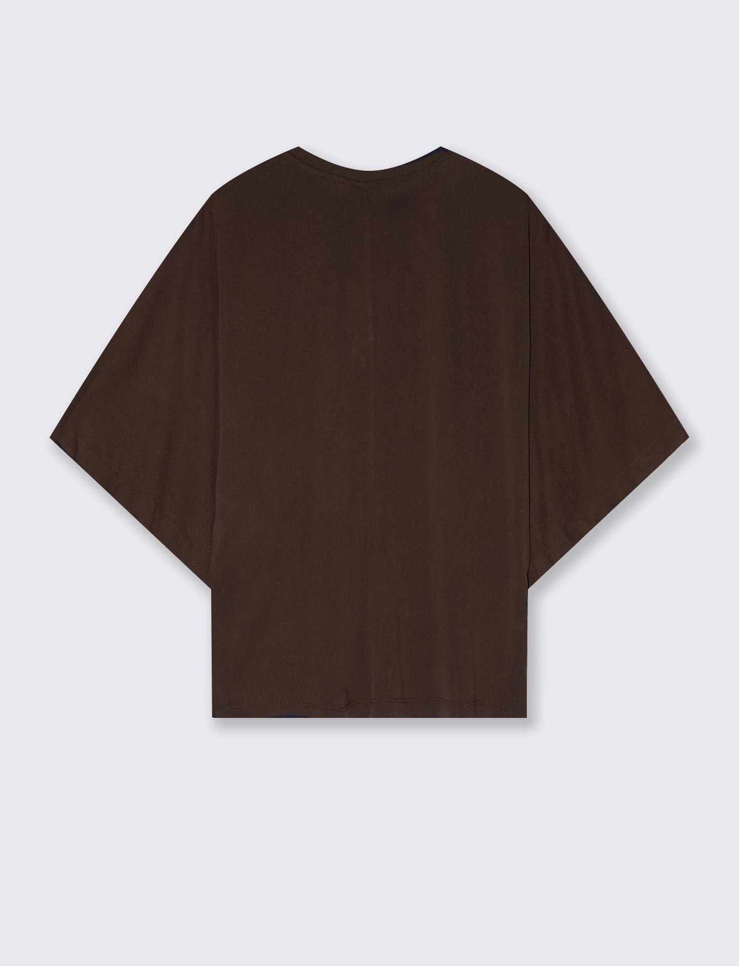 T-SHIRT GIROCOLLO - Moro