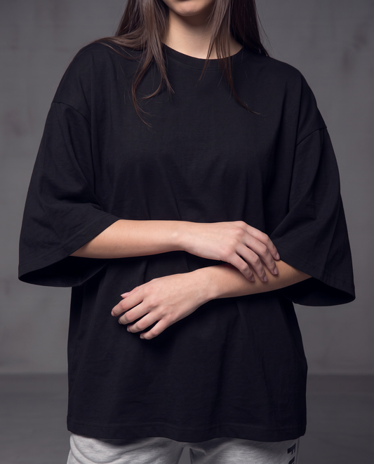 Batwing Sleeve Crew Neck T-shirt - Blue