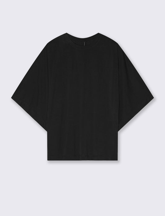 T-shirt girocollo con maniche a pipistrello - Blu