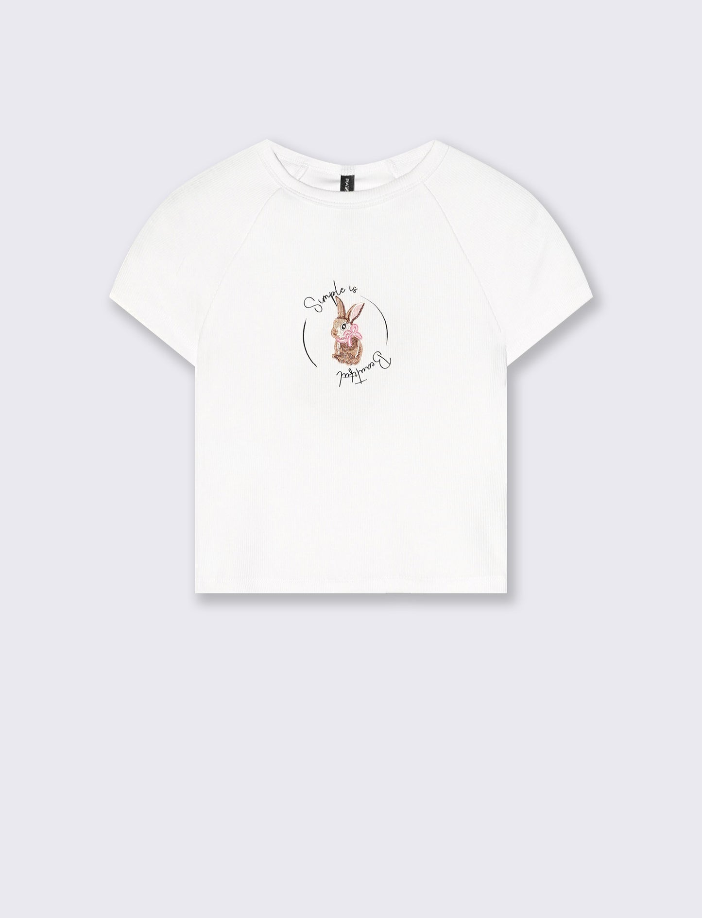 T-shirt crop manica corta raglan - var 1