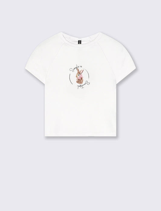 T-shirt crop manica corta raglan - var 1