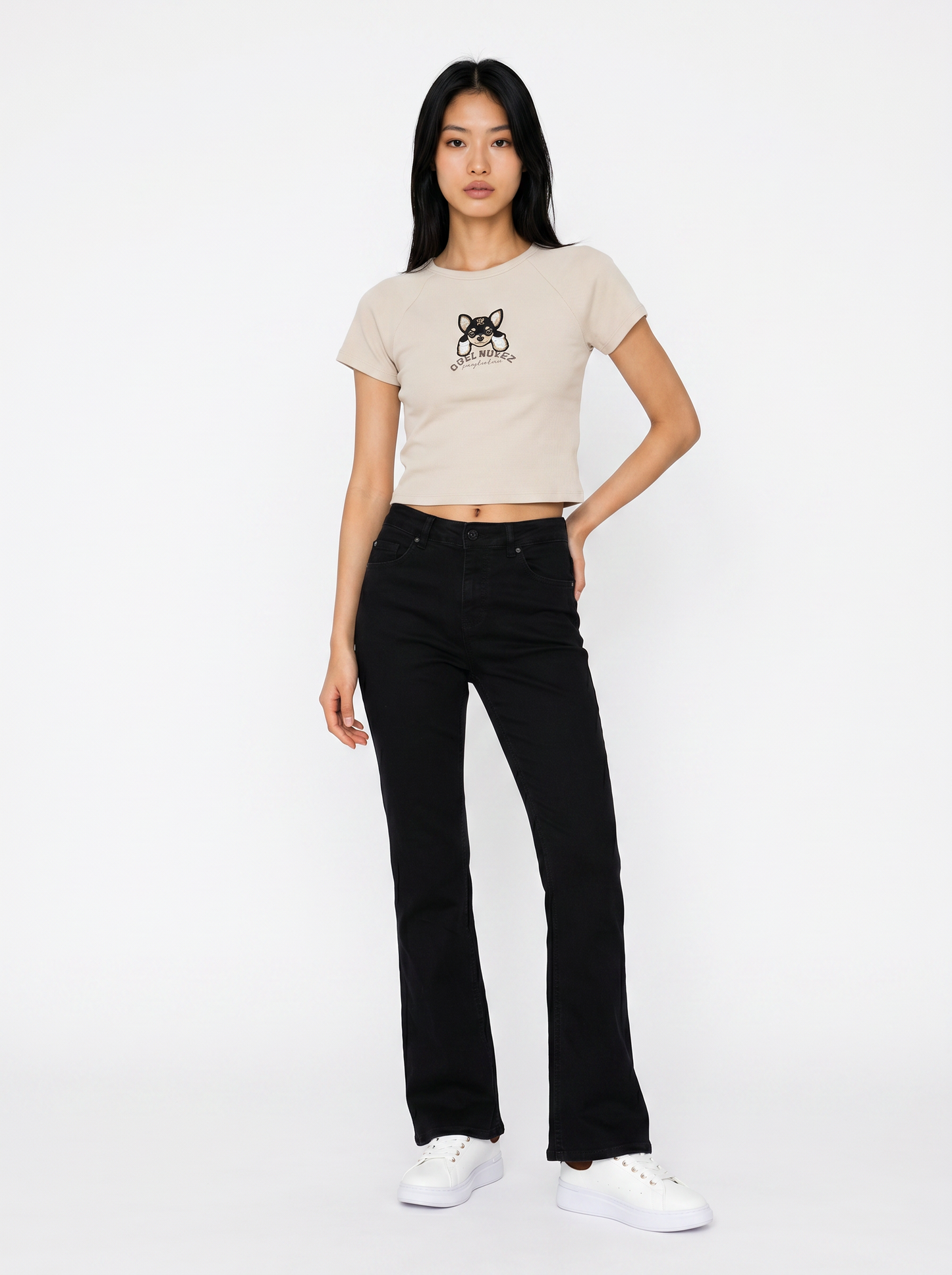 T-shirt crop manica corta raglan - var 2