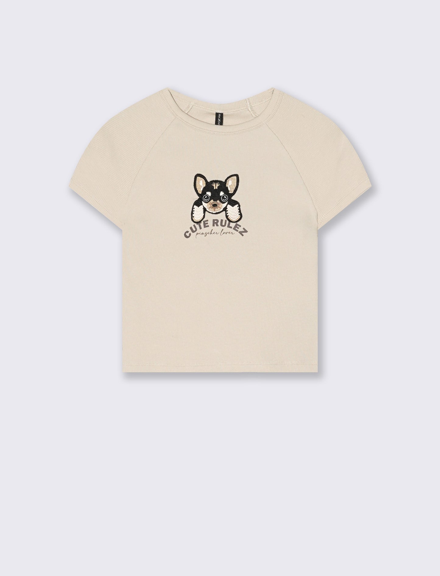 T-shirt crop manica corta raglan - var 2