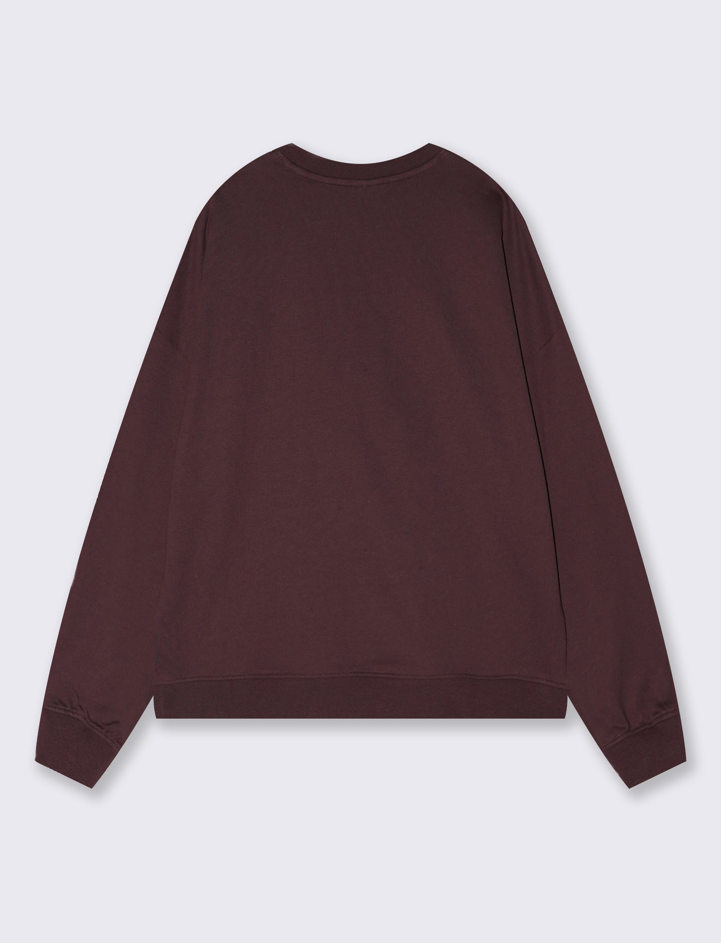 FELPA CON RICAMI - Rosso amarena