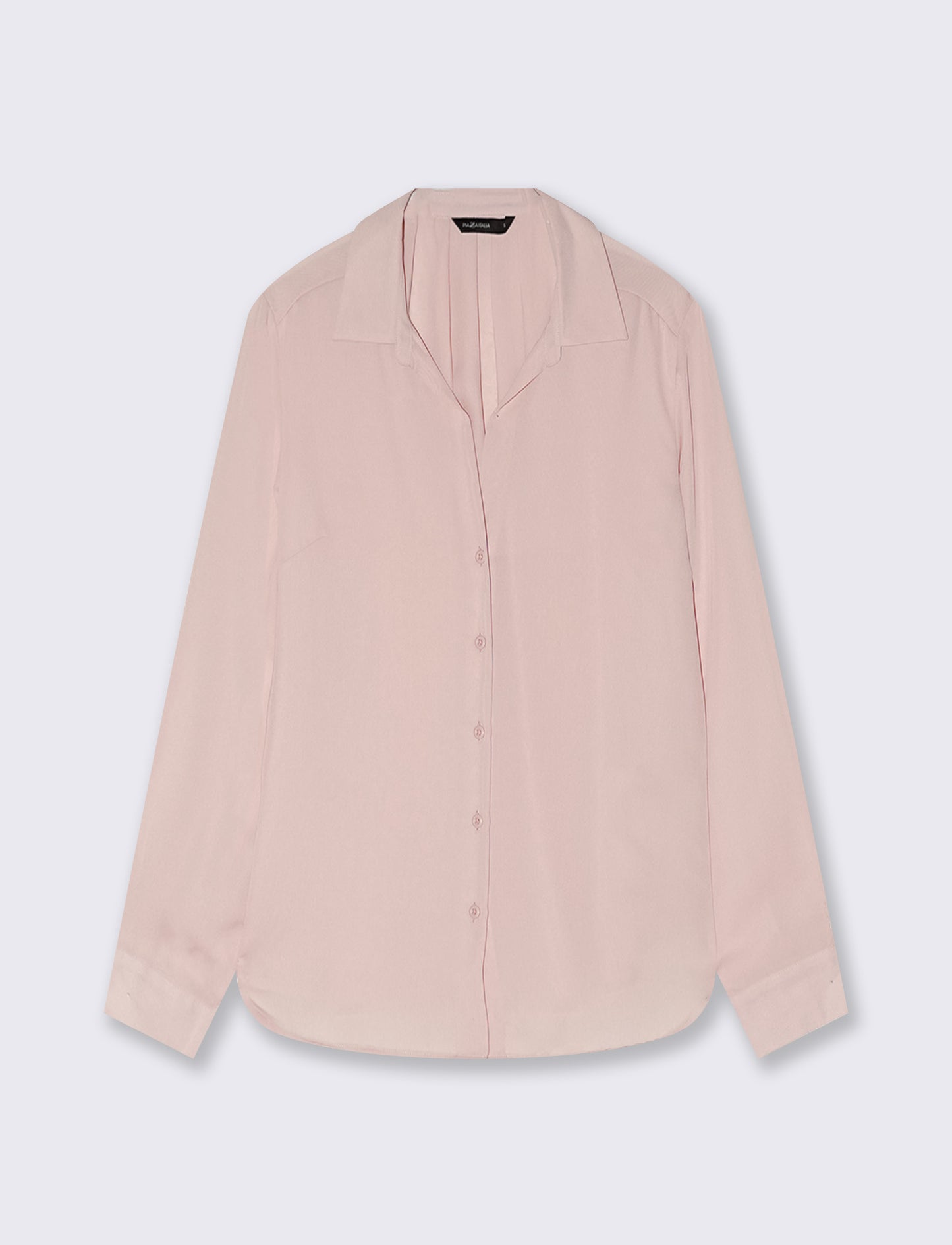 Long sleeve shirt with back pleats - Pink