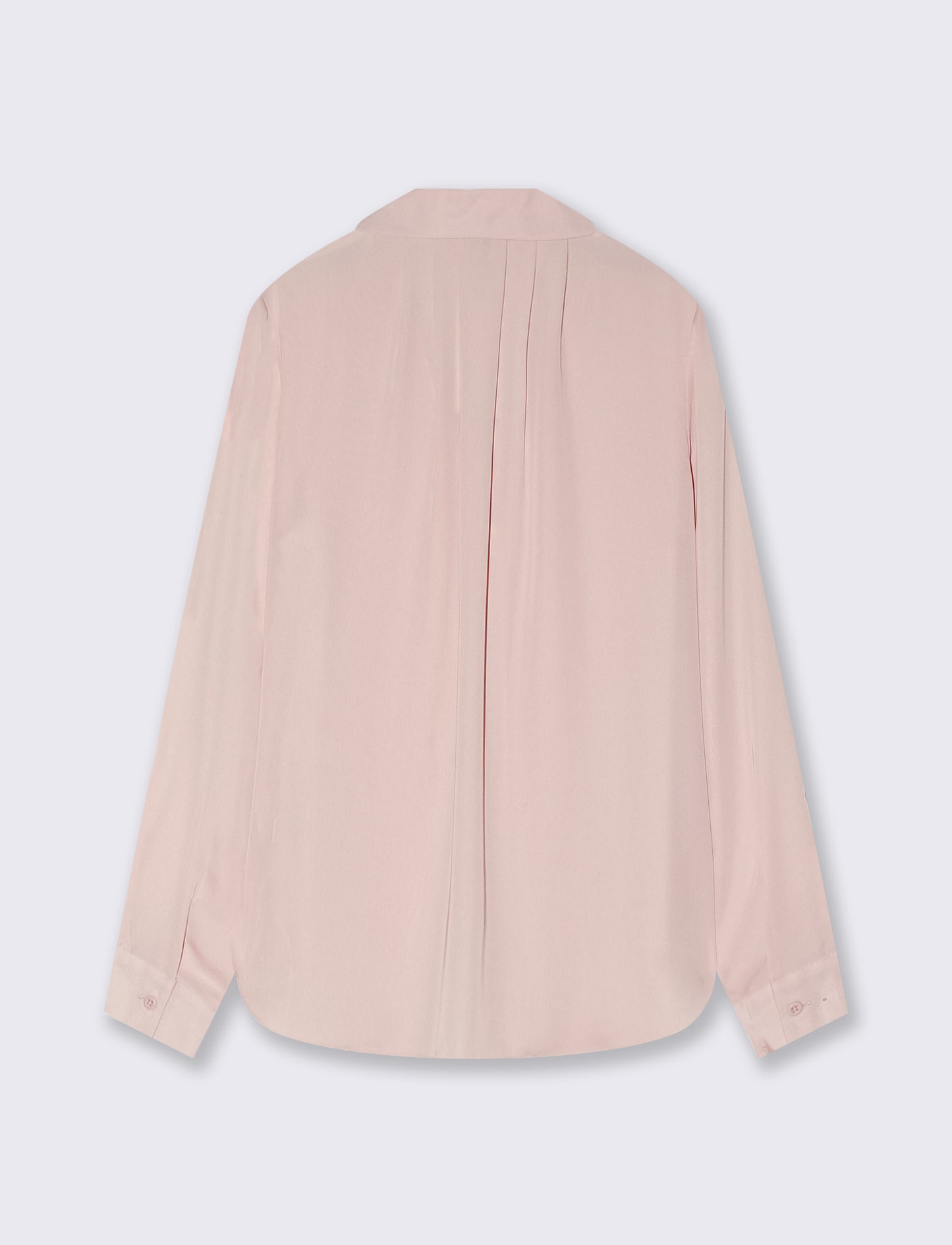 Long sleeve shirt with back pleats - Pink