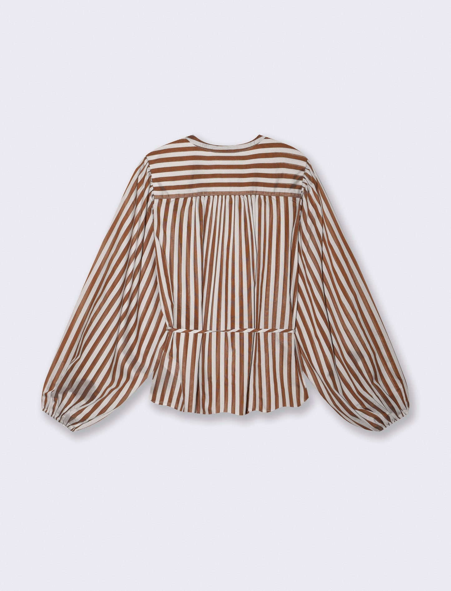 Long Shirt with Korean Collar - 