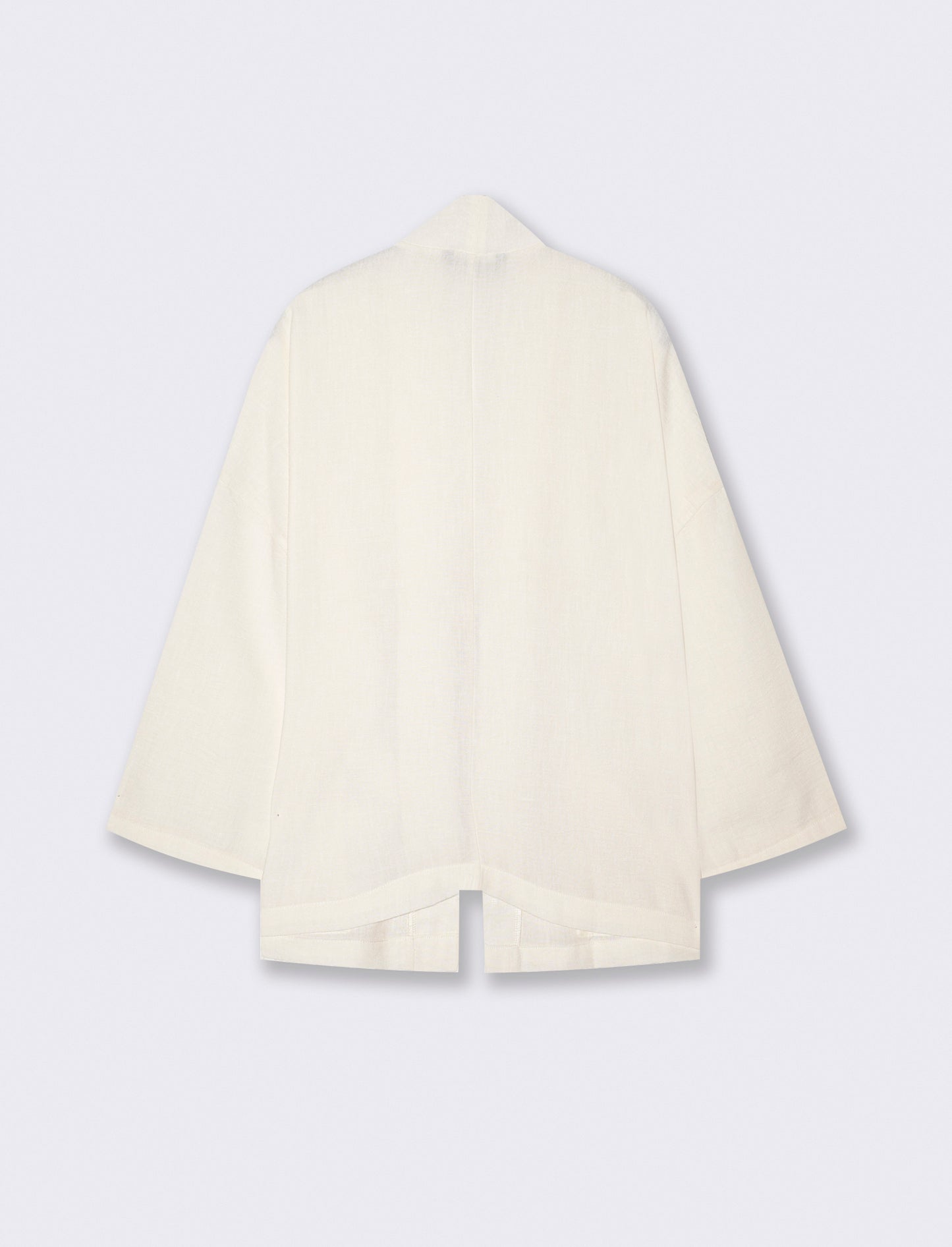 Giacca Kimono con Tasche Frontali - Bianco latte