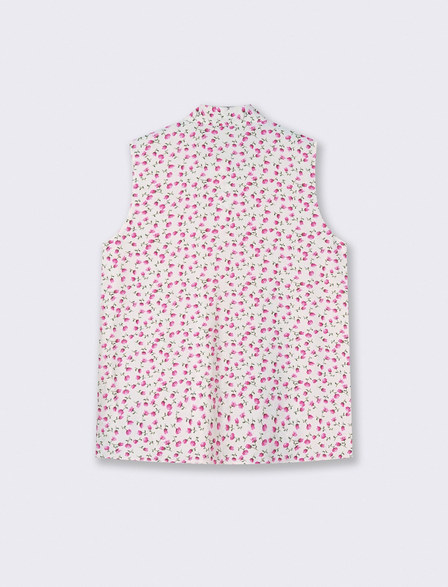 Sleeveless Shirt with Print - 