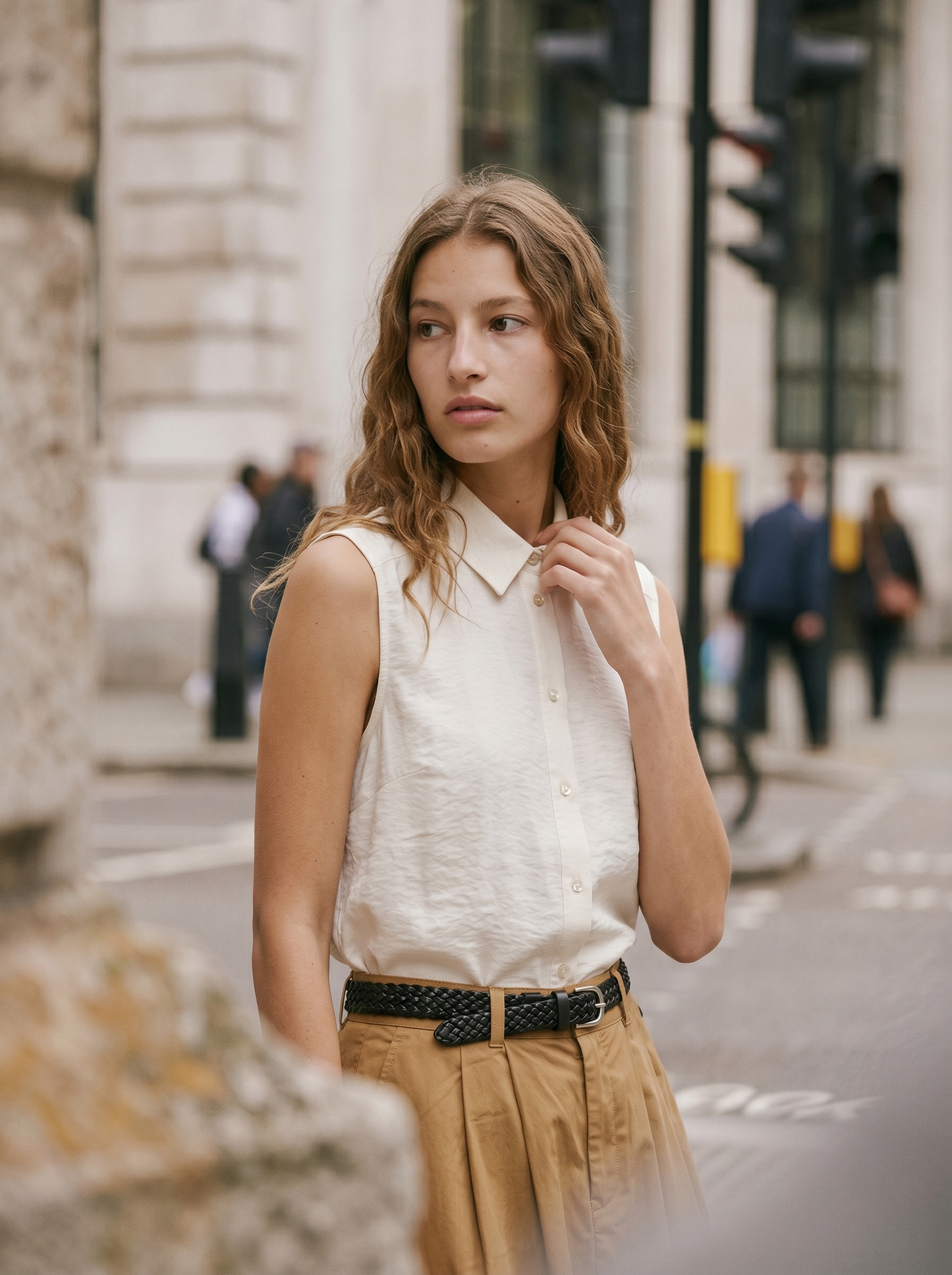 Camicia Giromanica con Stampa - Avorio