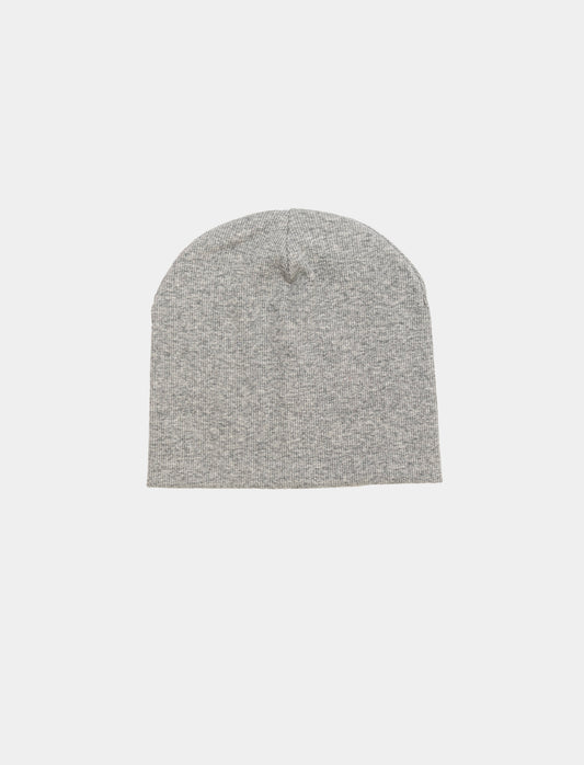 Elastic Cuff Beanie Hats - Grey