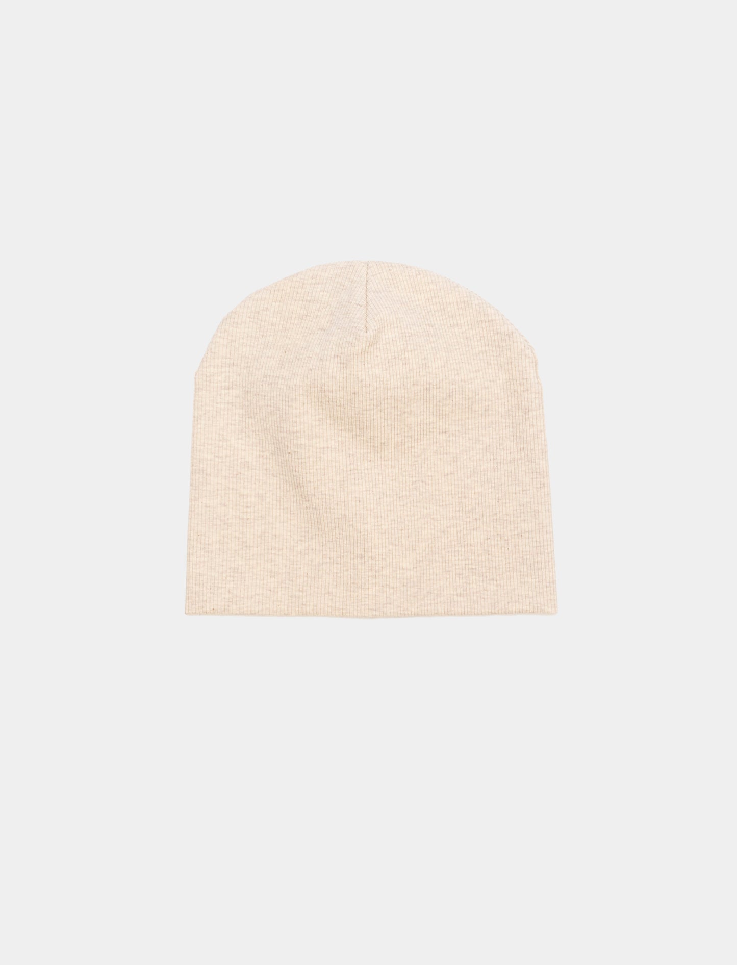 Elastic Cuff Beanie Hats - Beige