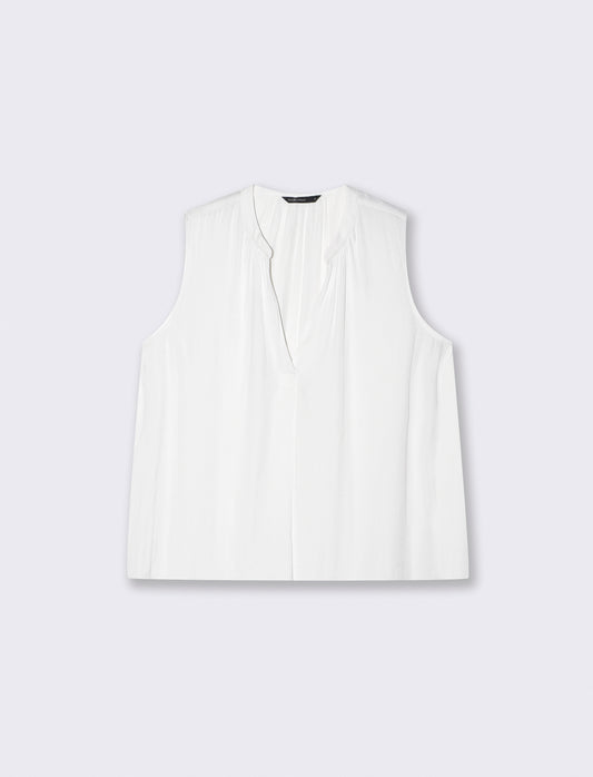 Casacca Giromanica con Scollo a V - Bianco latte