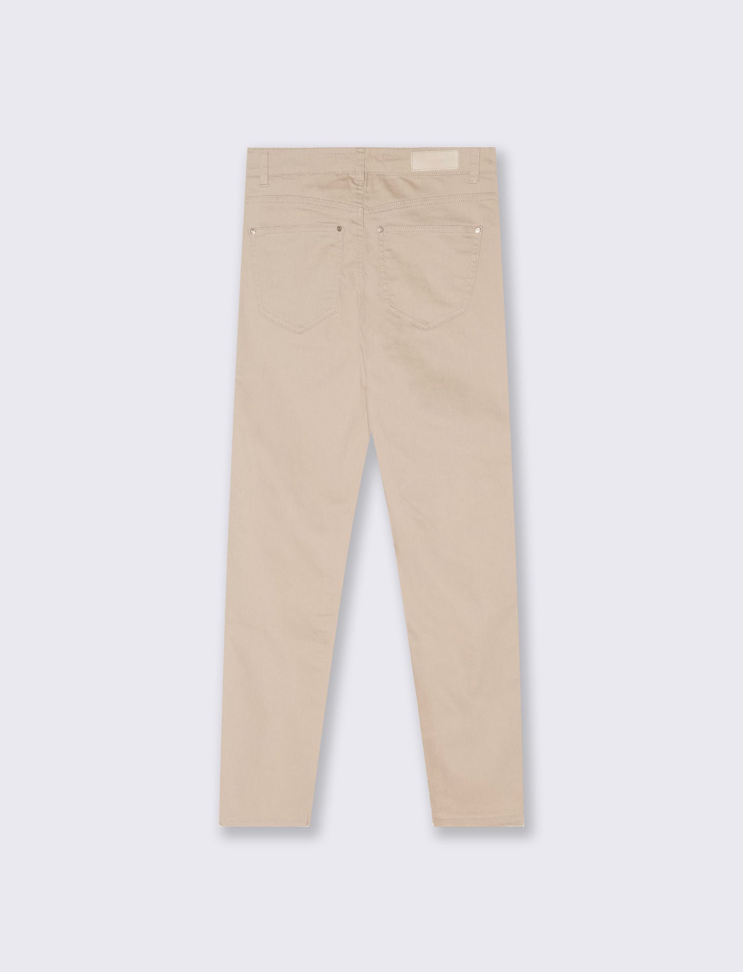 JEANS SKINNY con vita media ideale - Beige grano