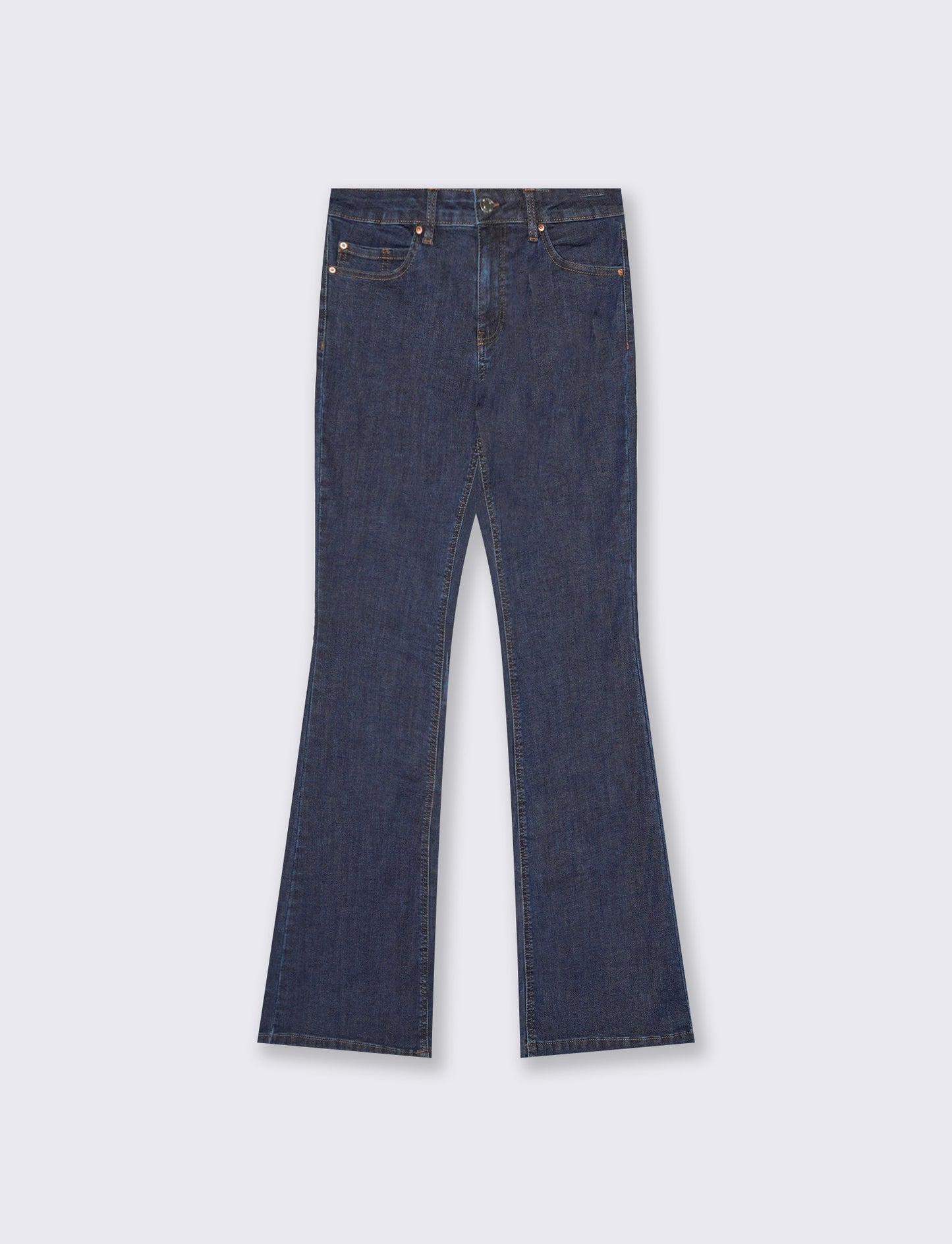 Jeans bootcut 5 tasche regular waist - DENIM SCURO