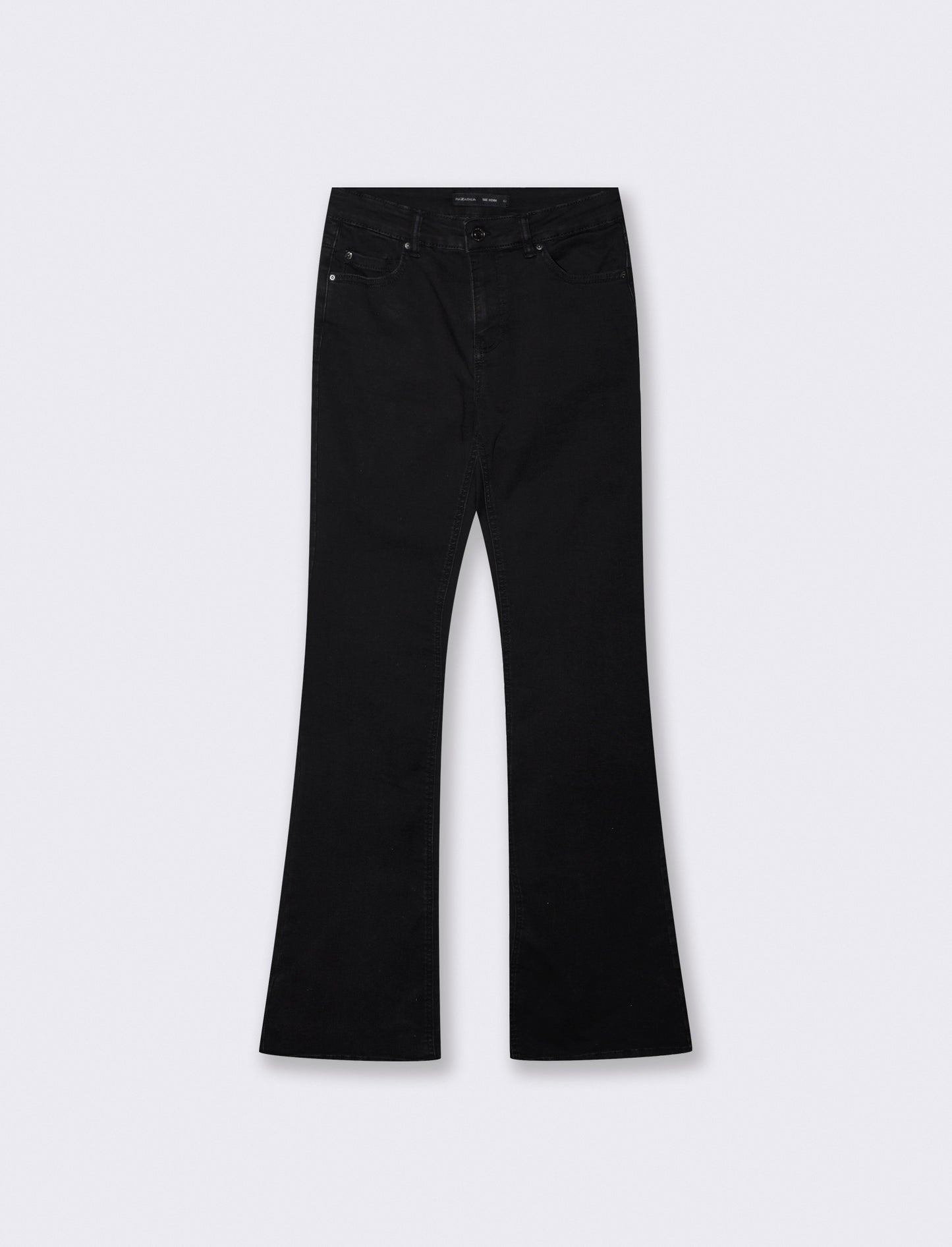 Jeans bootcut 5 tasche regular waist - Nero