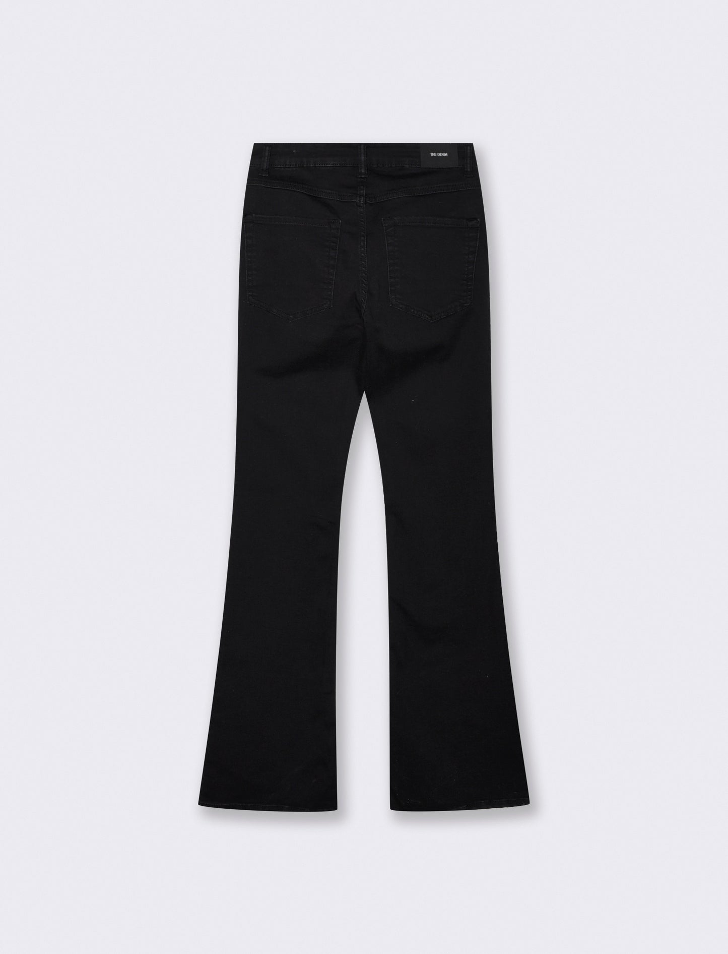 Jeans bootcut 5 tasche regular waist - Nero