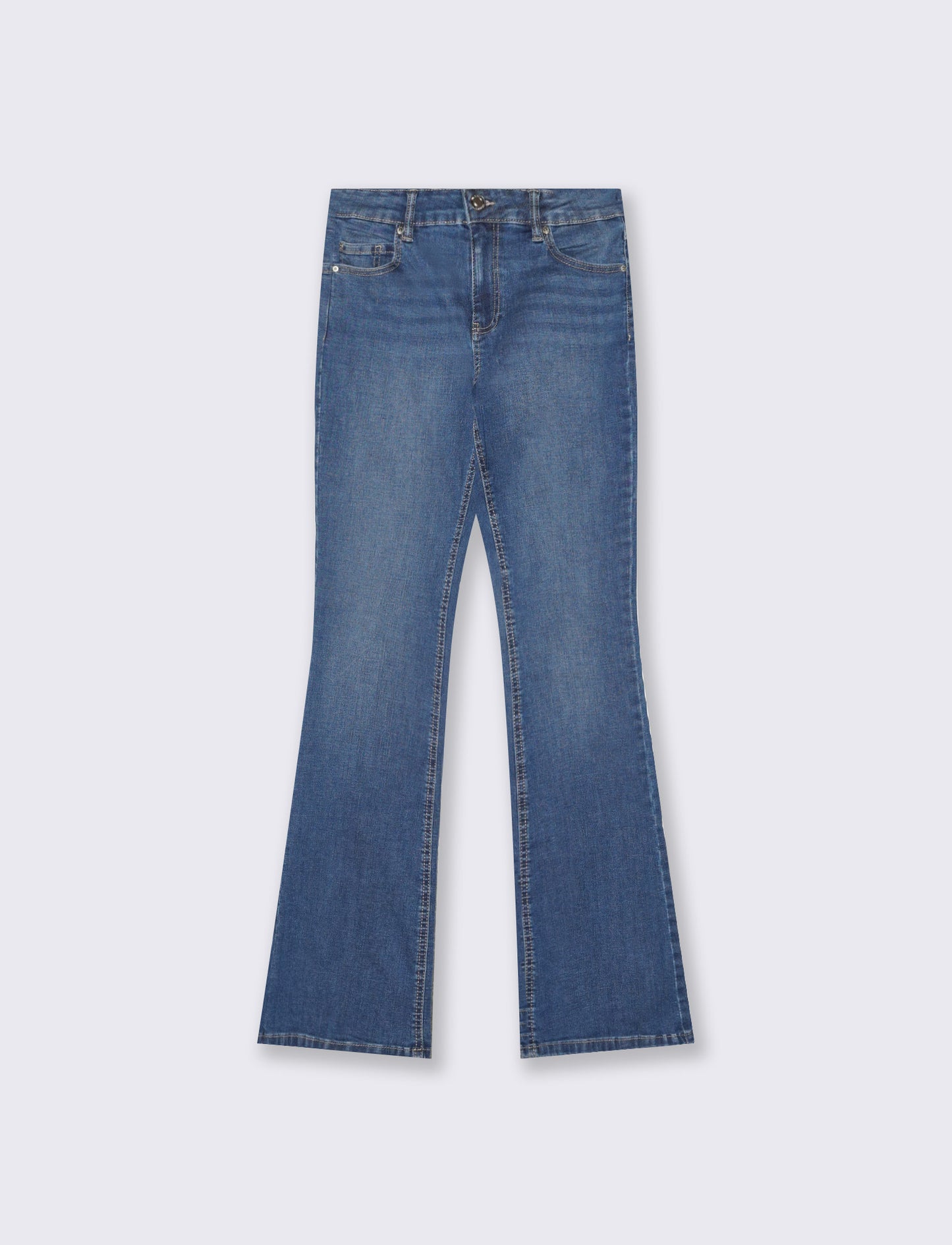 Jeans bootcut 5 tasche regular waist - Denim