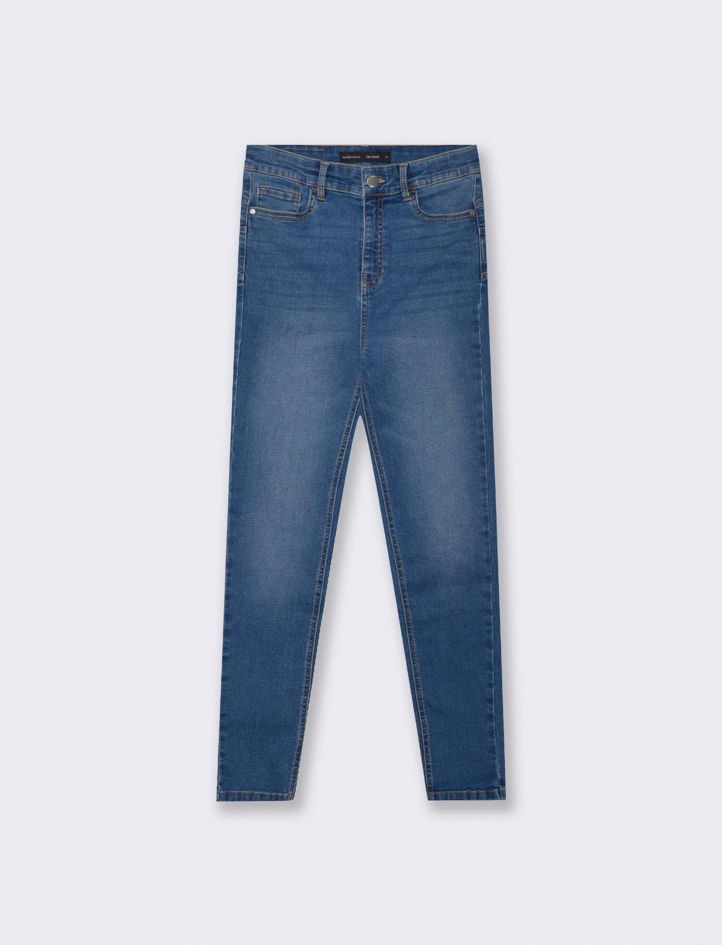 JEANS SUPER SKINNY A VITA MOLTO ALTA - DENIM SCURO