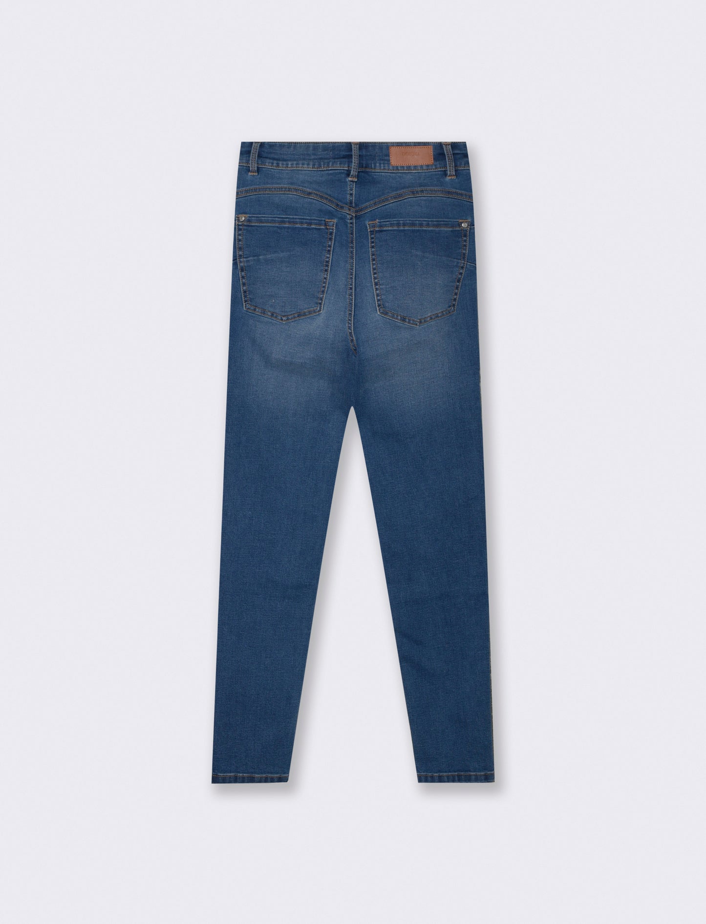 JEANS SUPER SKINNY A VITA MOLTO ALTA - DENIM SCURO