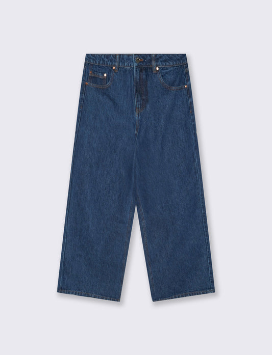 Jeans wide leg per ogni occasione - DENIM SCURO
