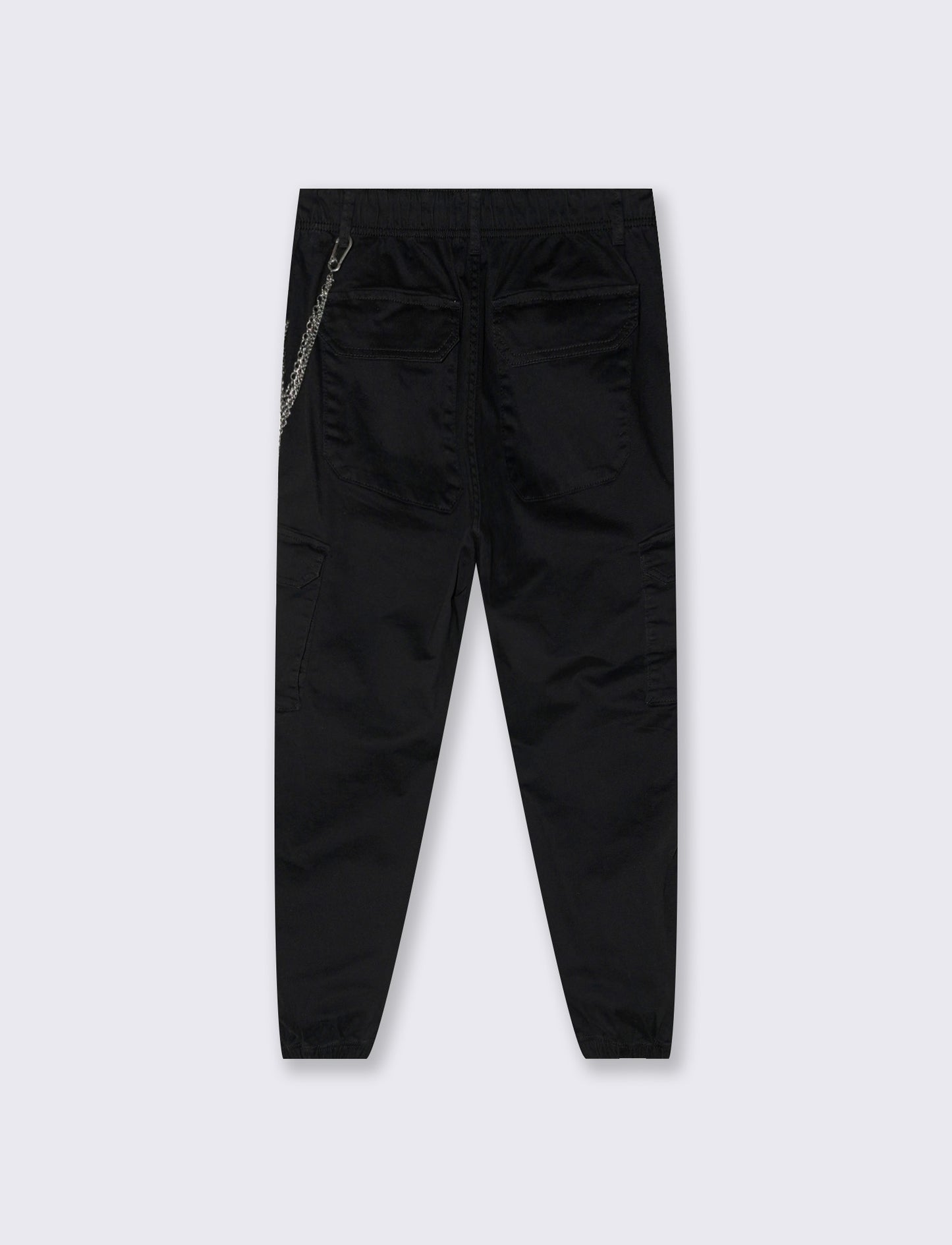 Cargo pants with elastic waistband - Black