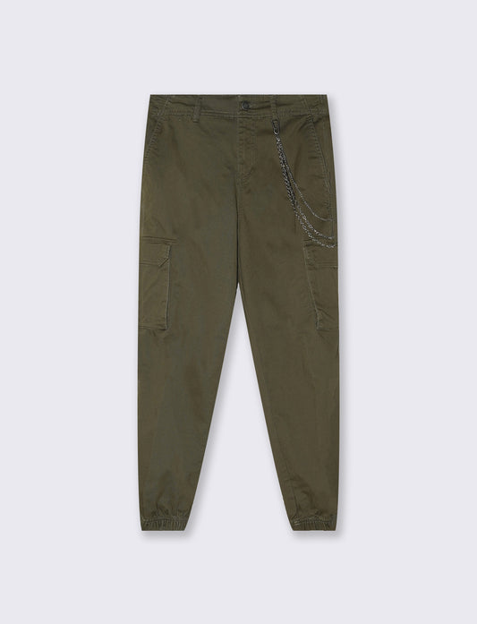 Pantalone cargo con elastico in vita - Ve.milit.