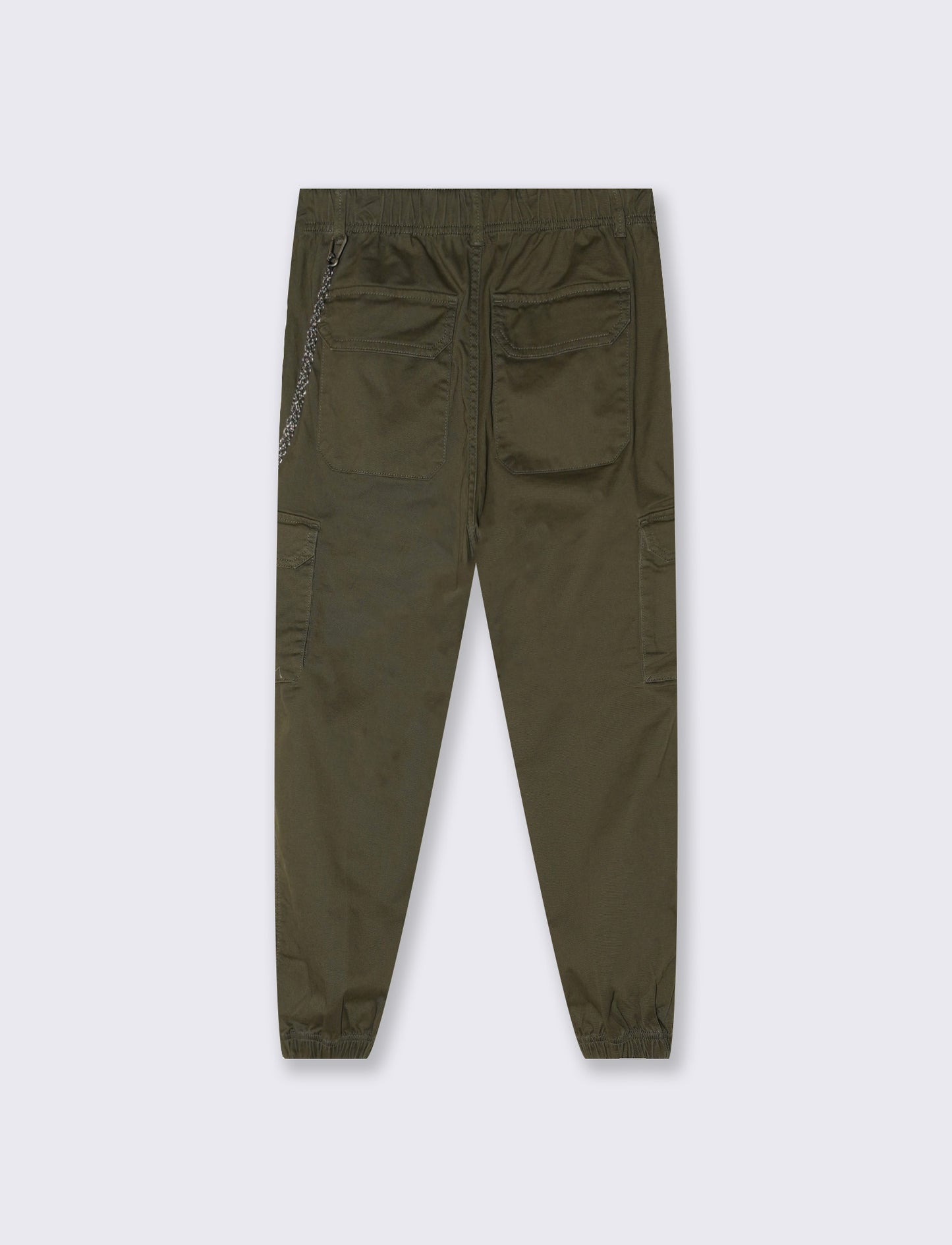 Cargo pants with elastic waistband - Green
