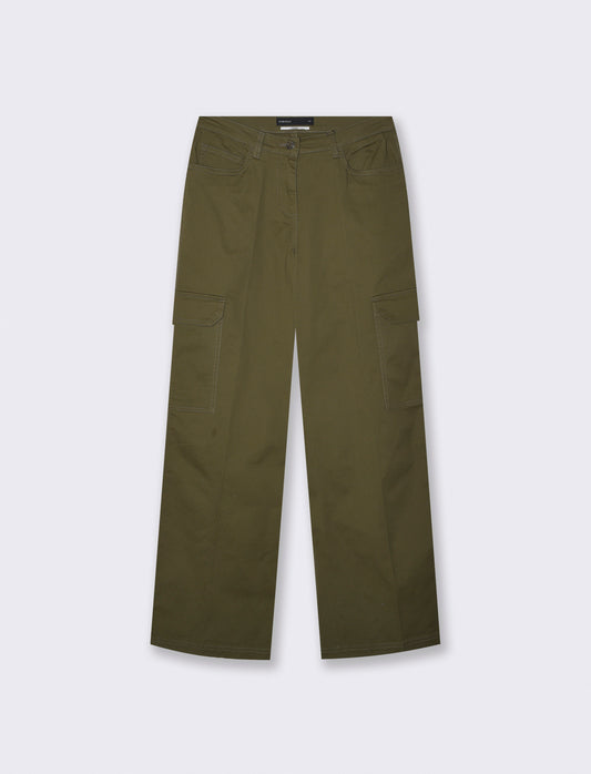 Cargo straight leg high waist con tasche - Ve.milit.