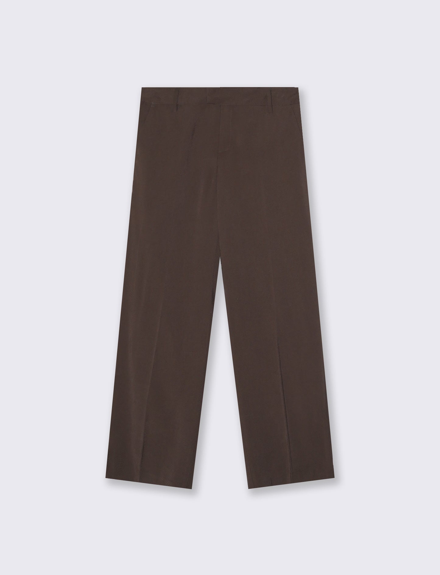 Elegant Straight Pants - Brown