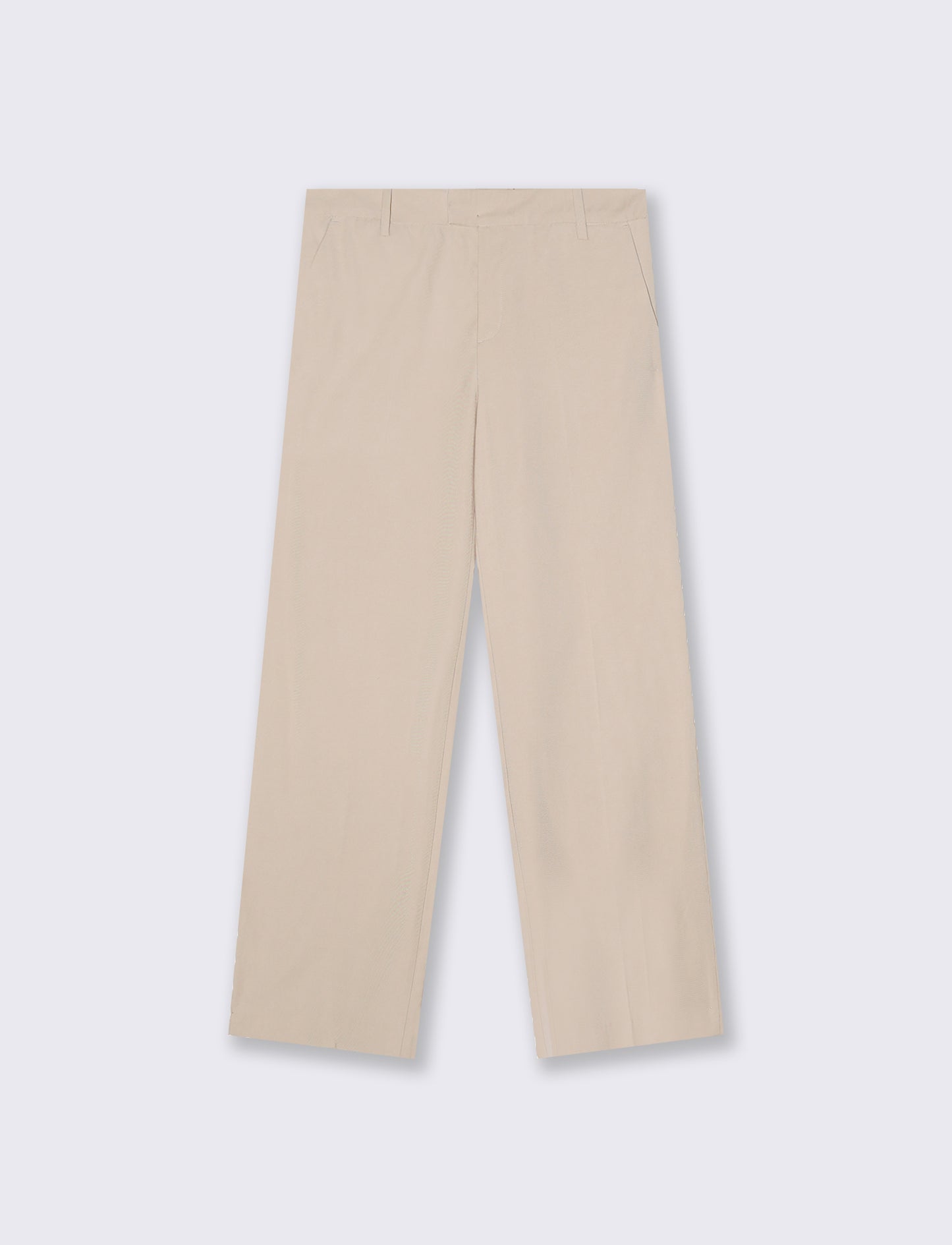 Elegant Straight Pants - Beige