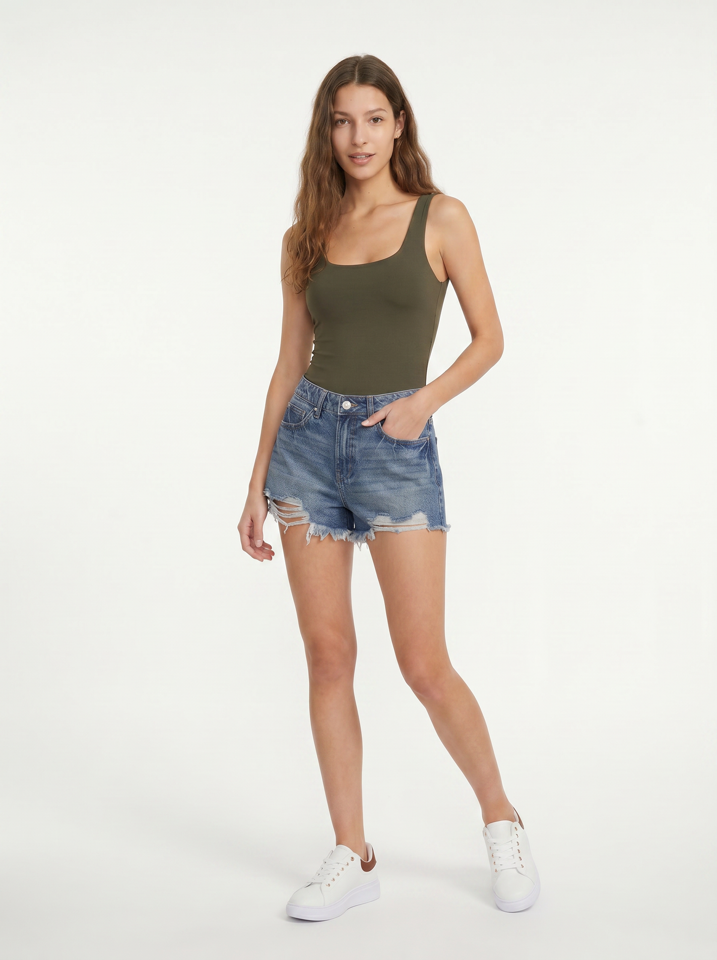 Body slim con scollo quadrato elegante - Ve.milit.