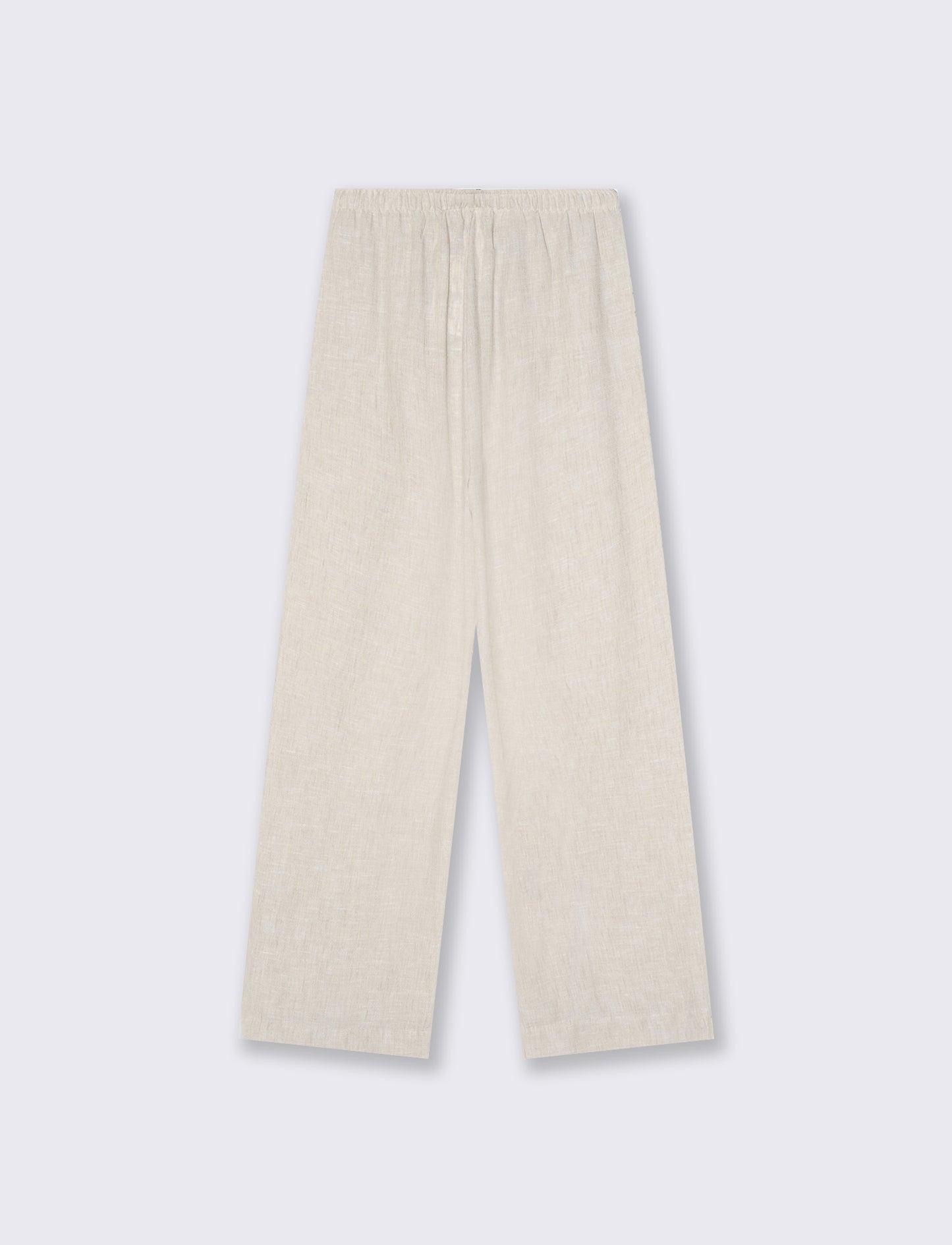 Pantalone Dritto Morbido con Coulisse - Grigio mel.