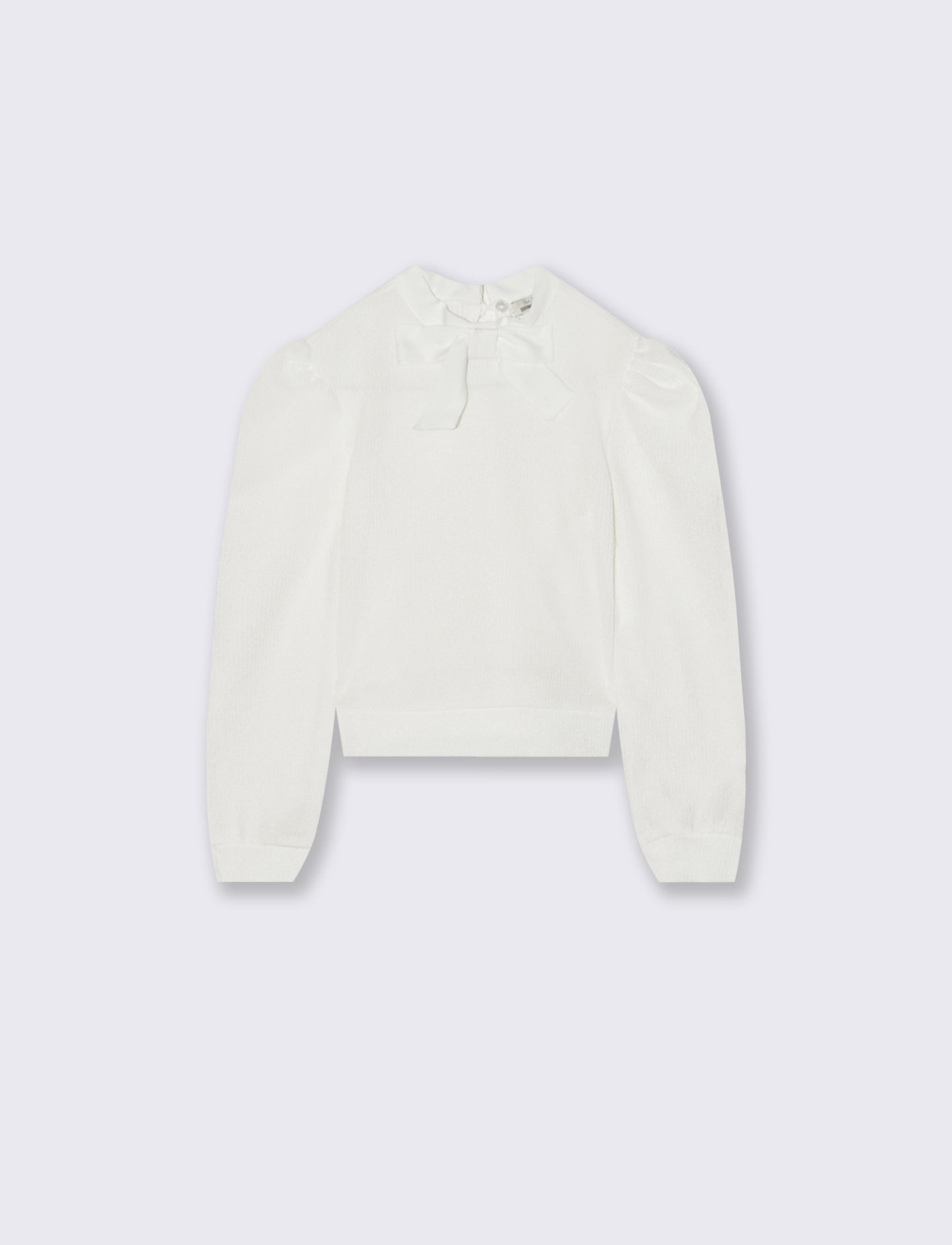 Maglia con fiocco - Bianco