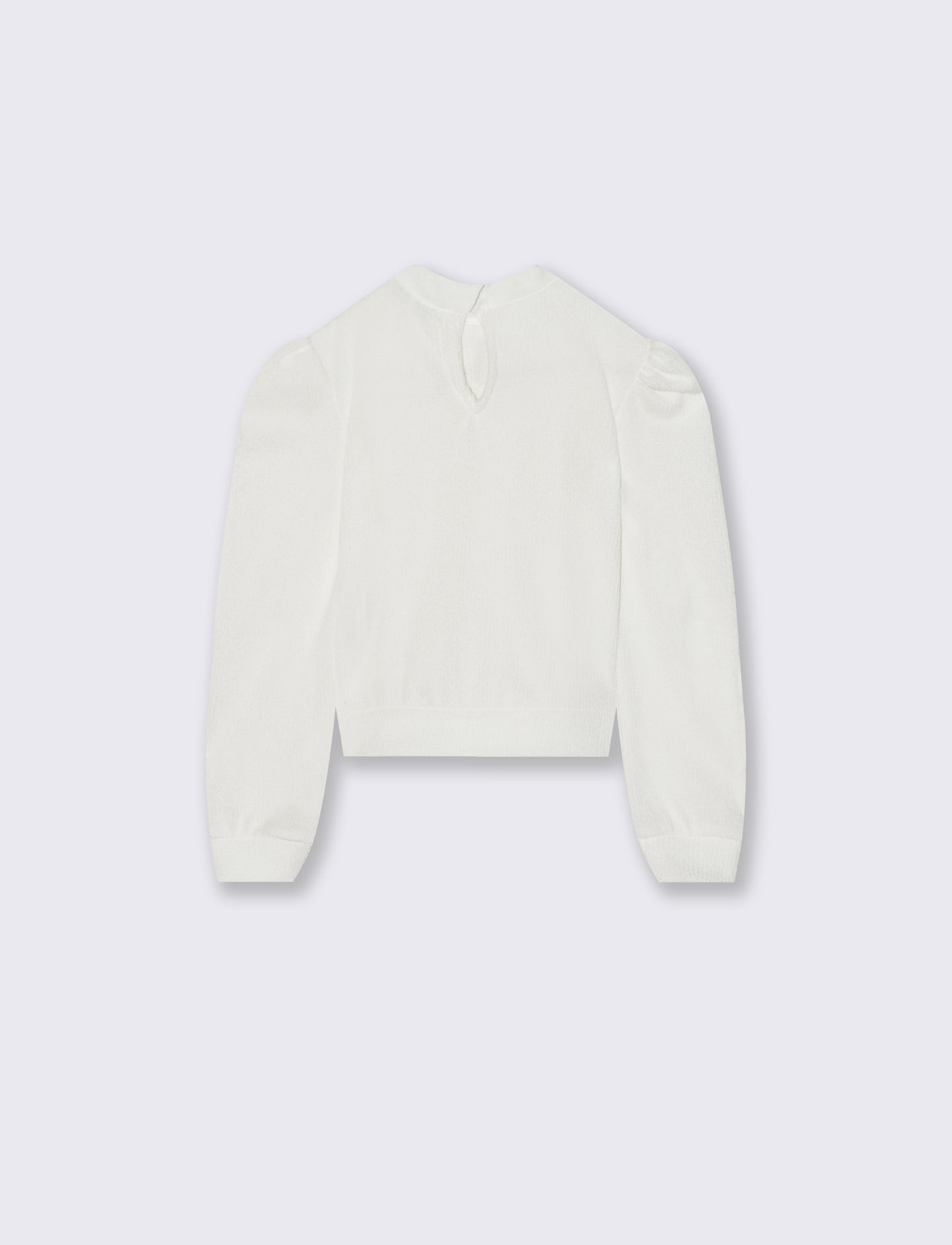 Maglia con fiocco - Bianco