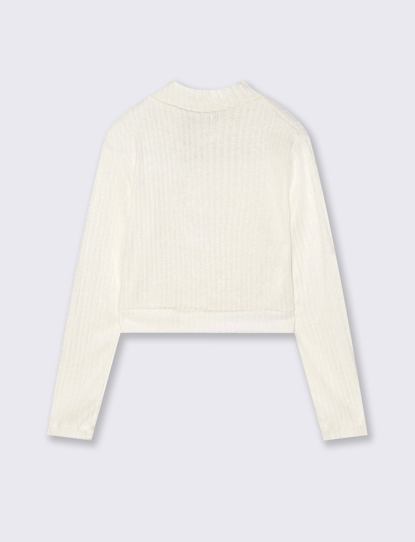Maglia mezzo collo - Bianco panna