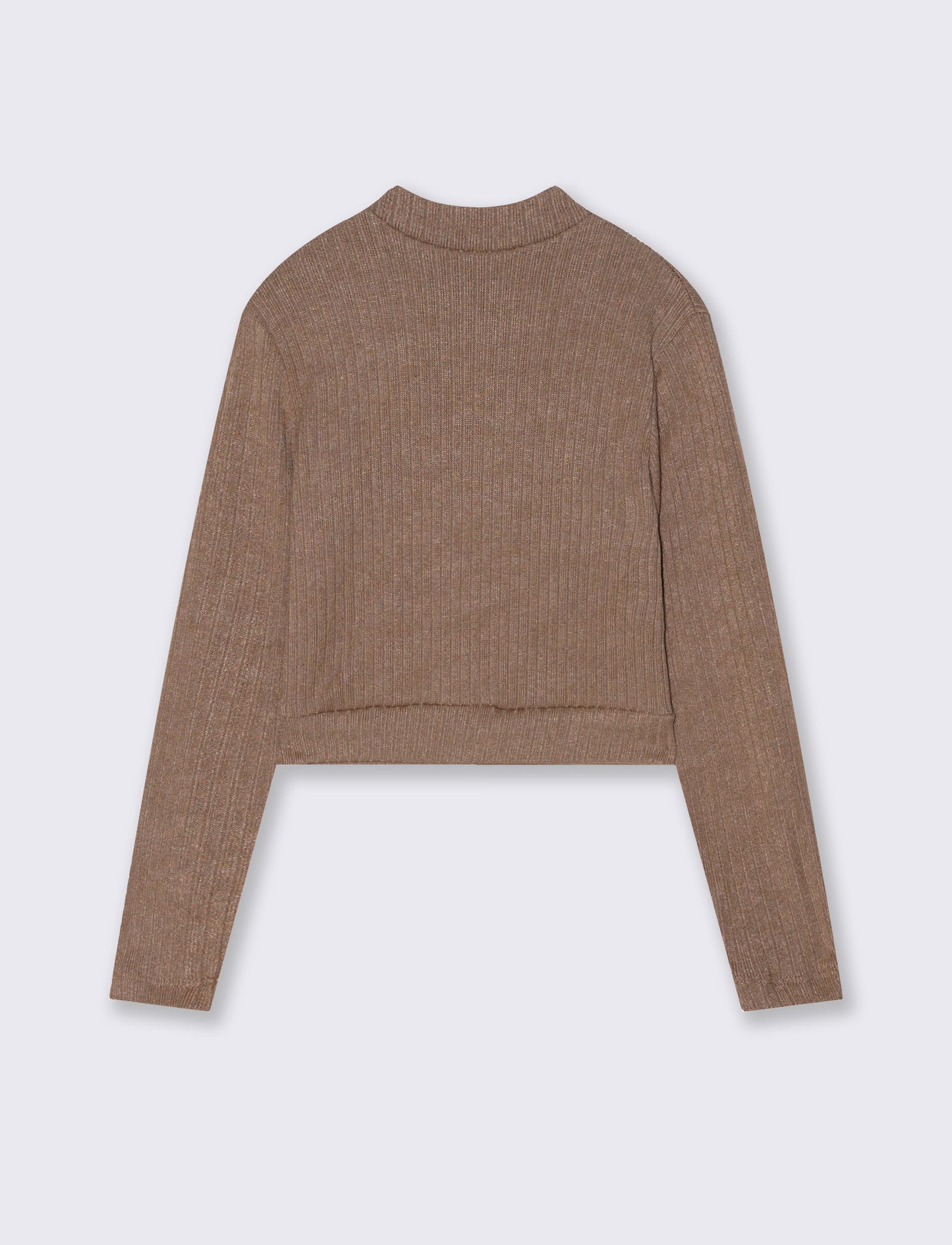 Maglia mezzo collo - Beige biscotto