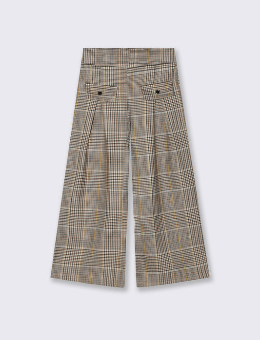 Pantalone da bambina in pied-de-poule - Fantasia