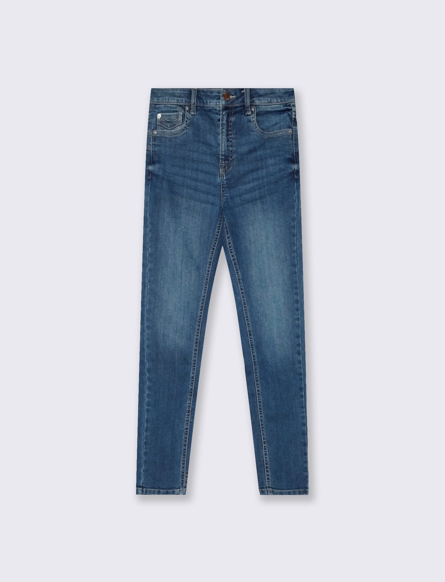JEANS SUPER SKINNY 5 TASCHE VITA MEDIA - Denim