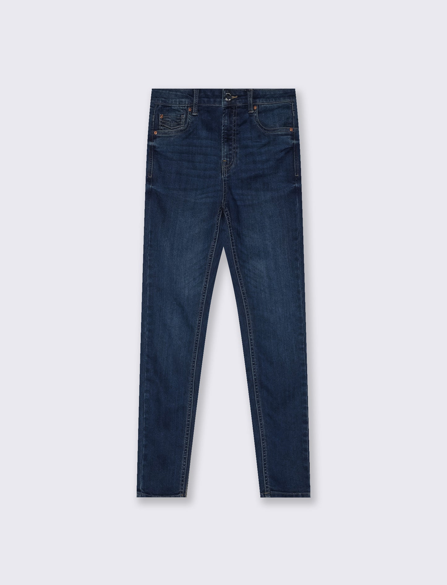 JEANS SUPER SKINNY 5 TASCHE VITA MEDIA - DENIM SCURO