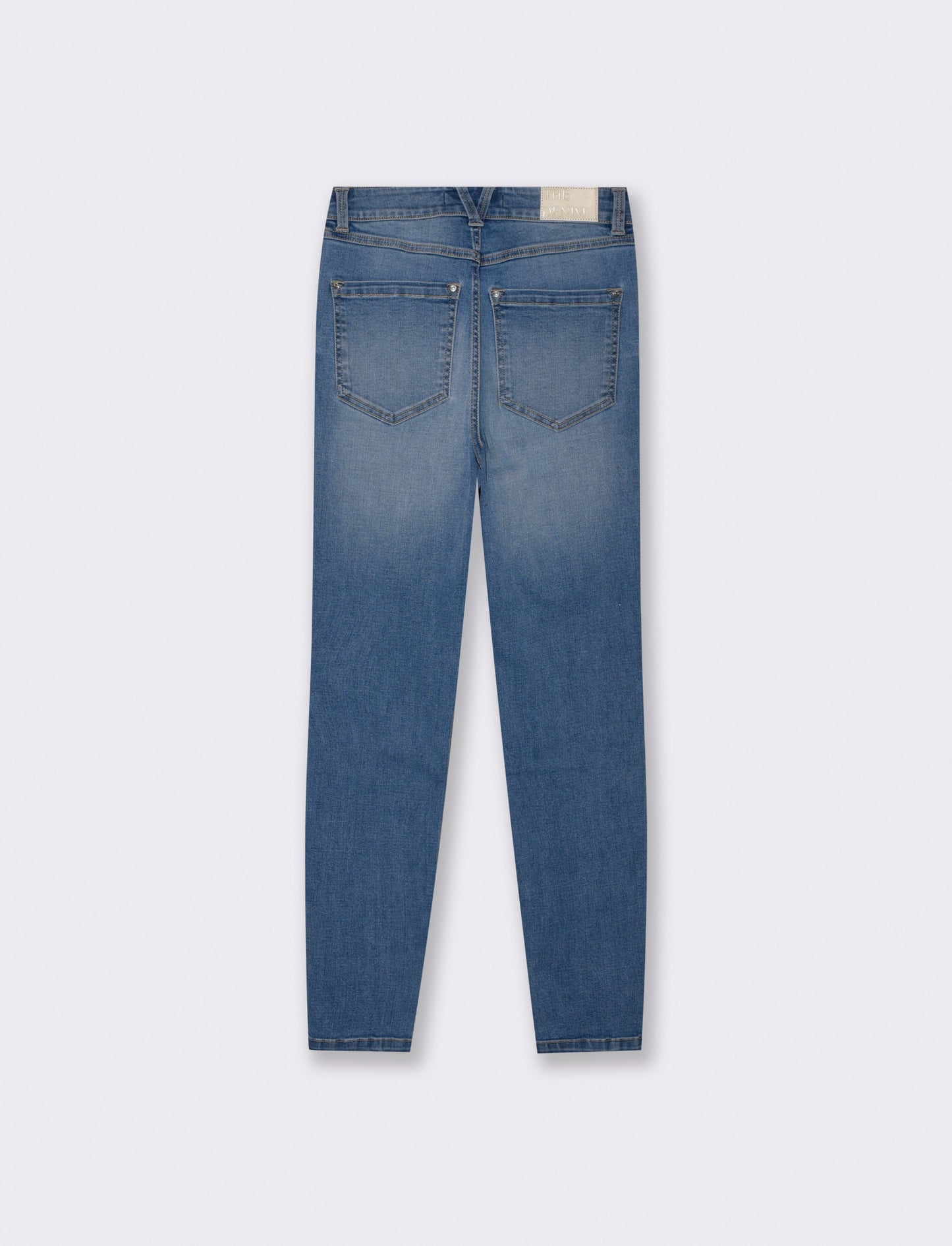 Super skinny high waist jeggings with 5 pockets - Blue