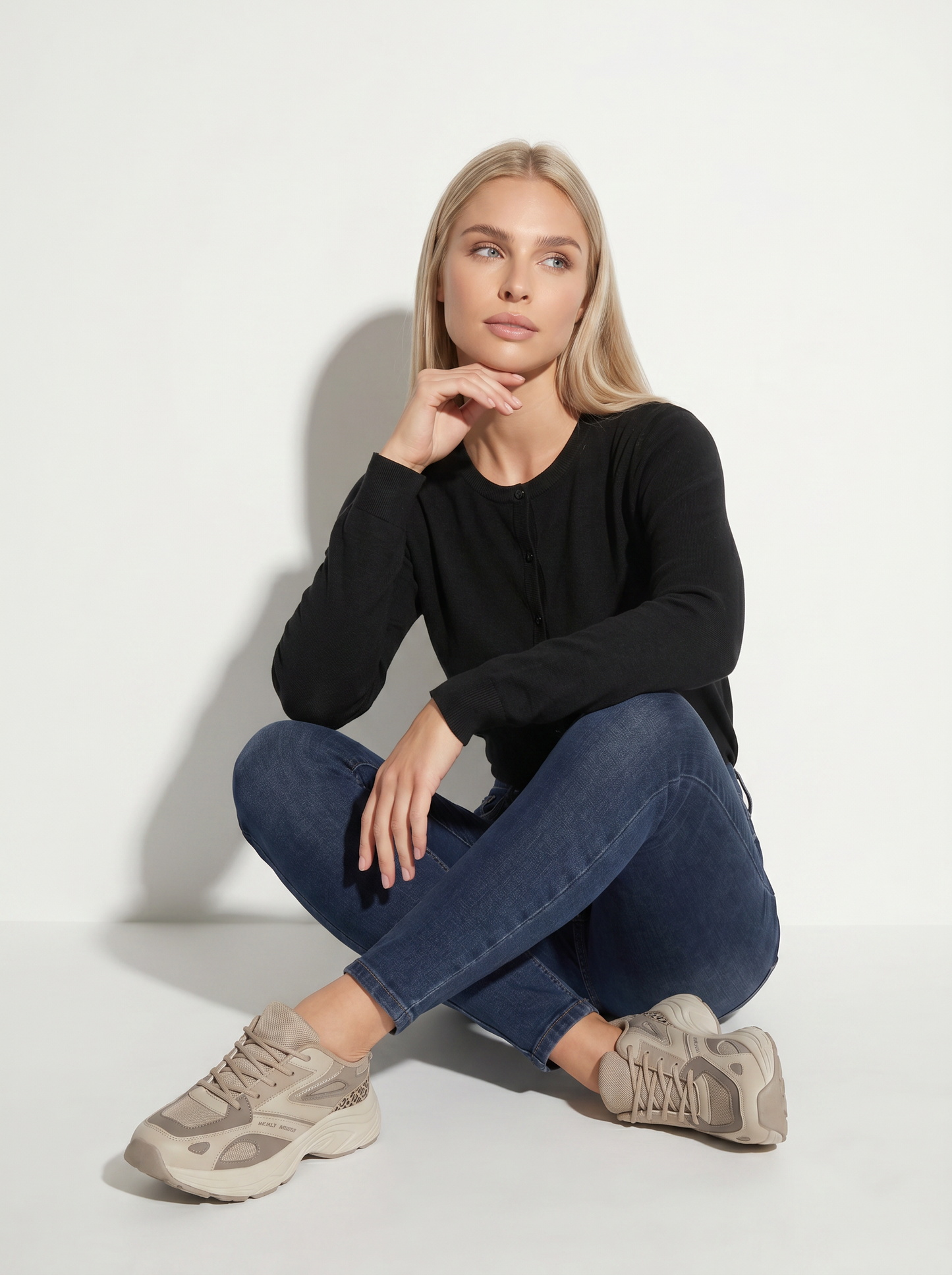 Jeggings super skinny high waist 5 tasche - DENIM SCURO