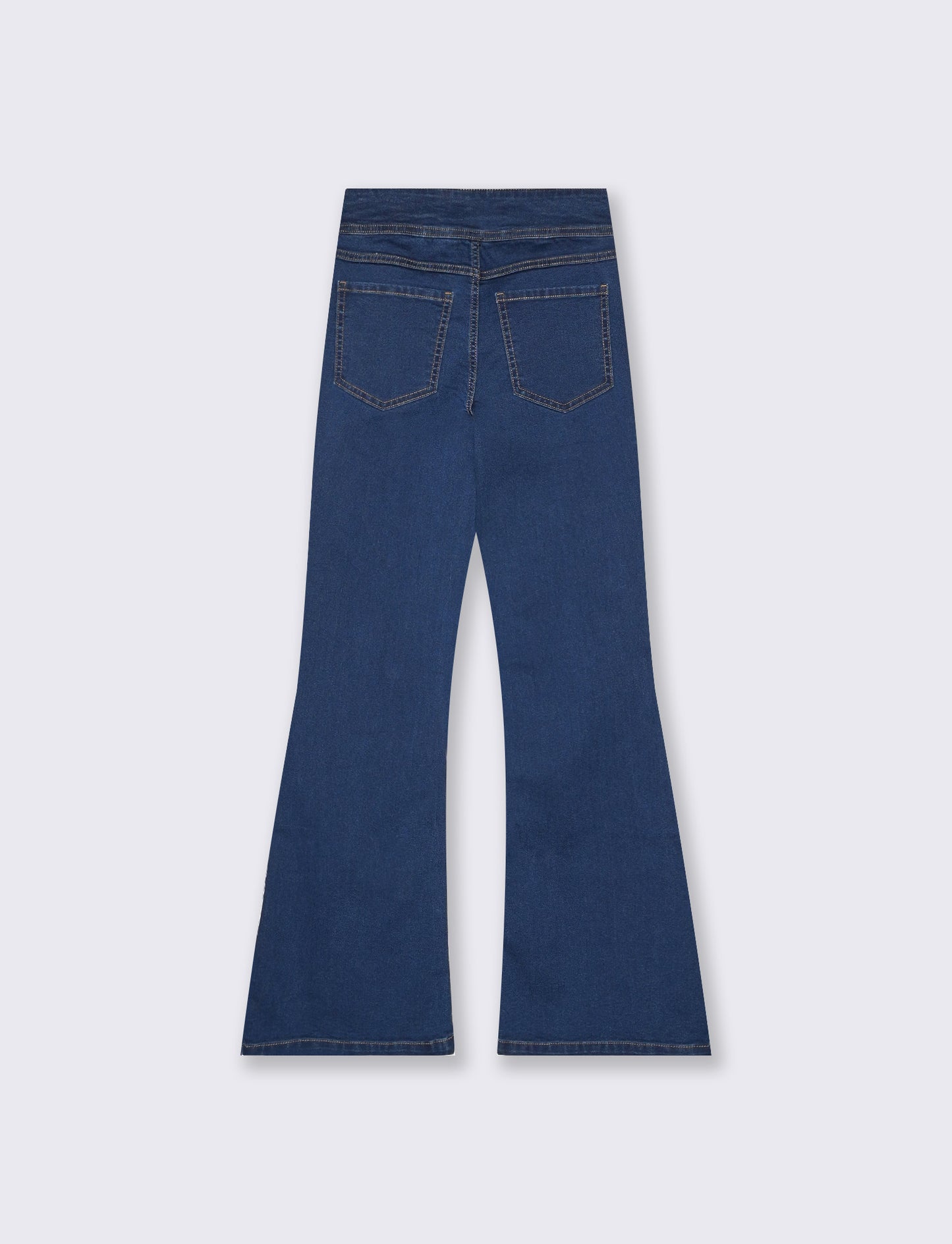 Jeggins bootcut vita alta eleganti - Denim